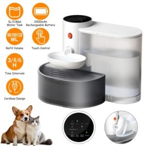 Automatic Smart Pet Water Fountain - 3L Cordless Rechargeable Dispenser