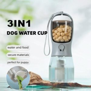 Multi-Functional Pet Travel Cup: Portable Dog Water Drinker, Food Feeder